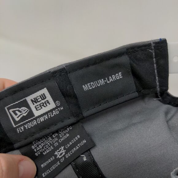 New Era Men's Snapback Hat Gray M-L Embroidered New York Yankees Logo 9Fifty - Picture 8 of 8